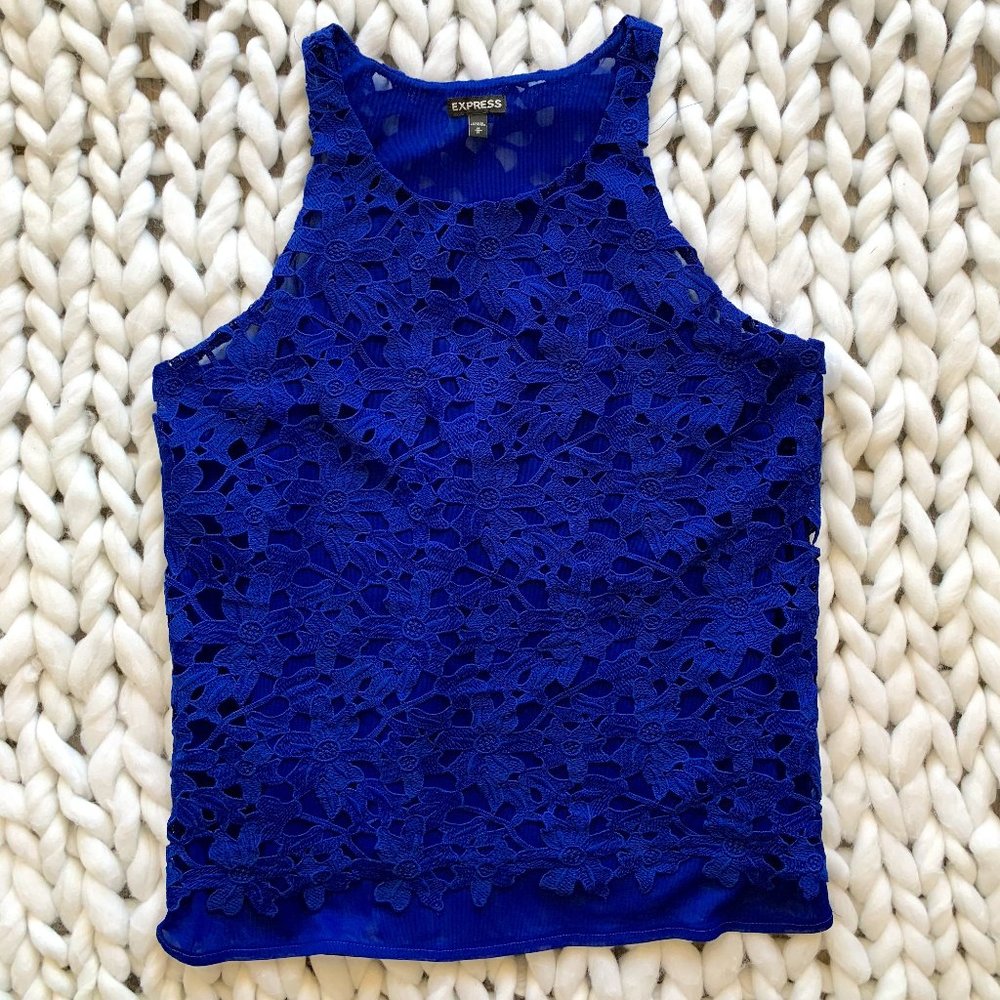 2/$12-3/$15 Express royal blue sleeveless top